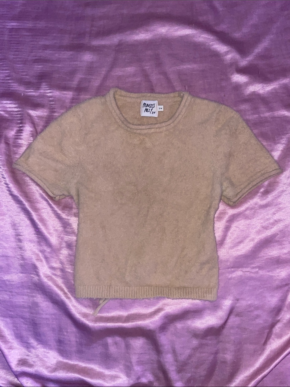 Princess Polly Fuzzy Crop Top 🤎